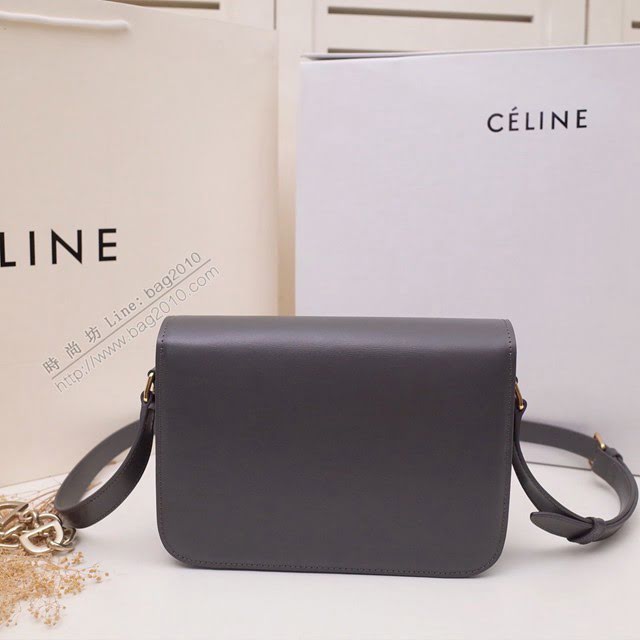 Celine女包 賽琳19年LOGO新顏色 升級版經典box包 凱門迴旋扣 Celine單肩斜挎女包  slyd2146